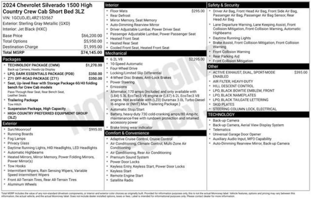 Used 2024 Chevrolet Silverado 1500 High Country Truck