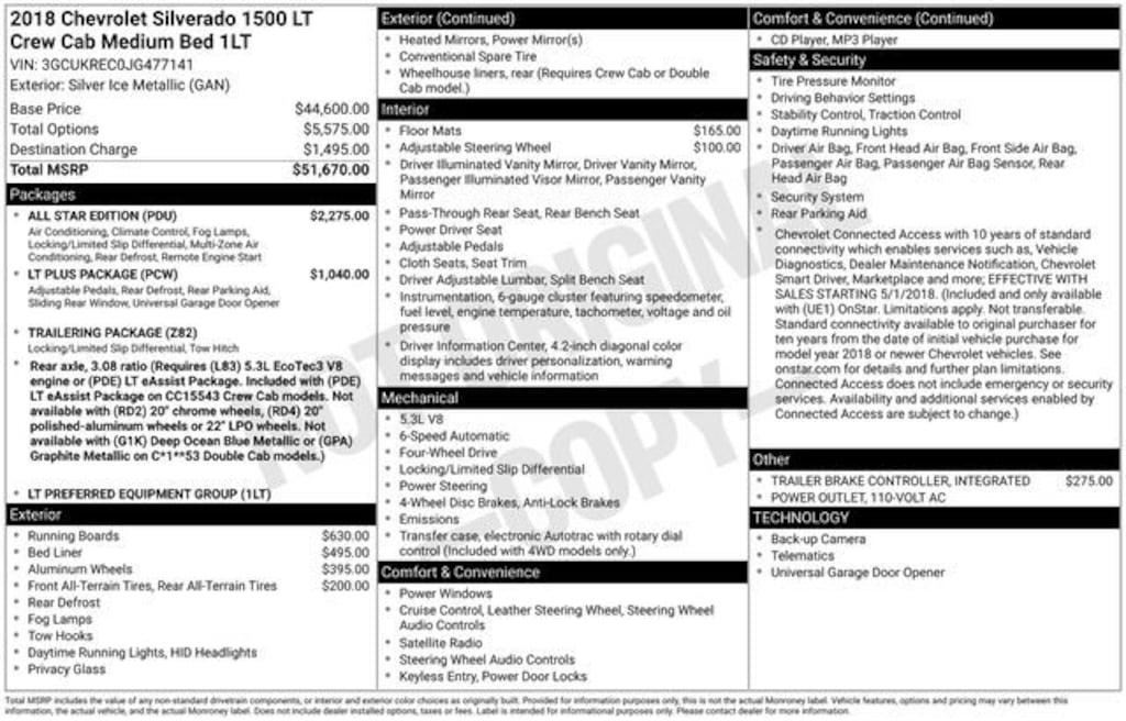 Used 2018 Chevrolet Silverado 1500 LT Truck