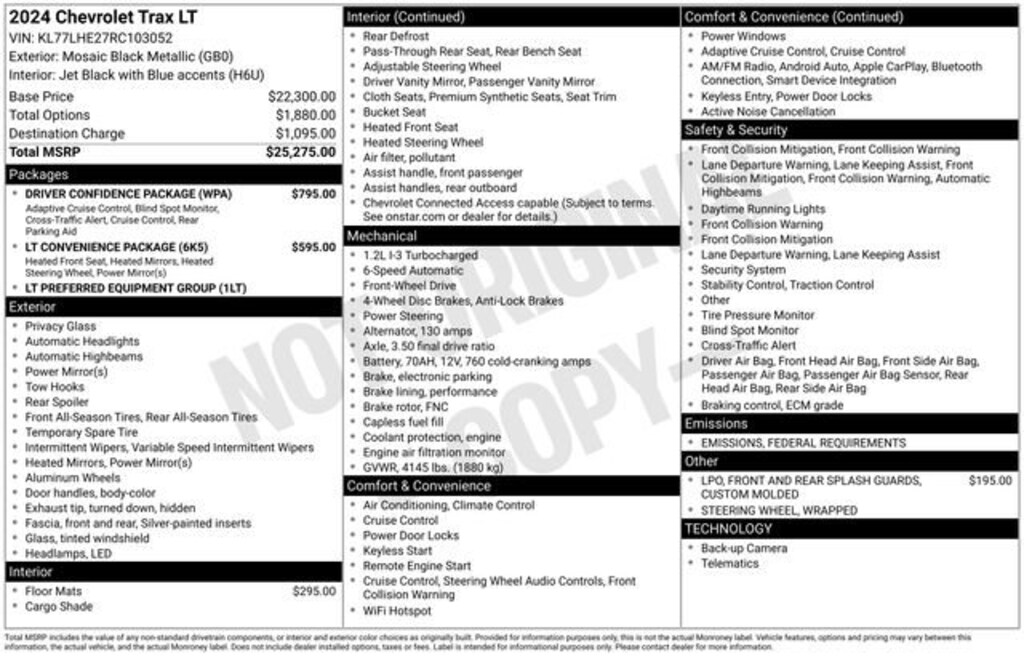 Certified 2024 Chevrolet Trax LT SUV