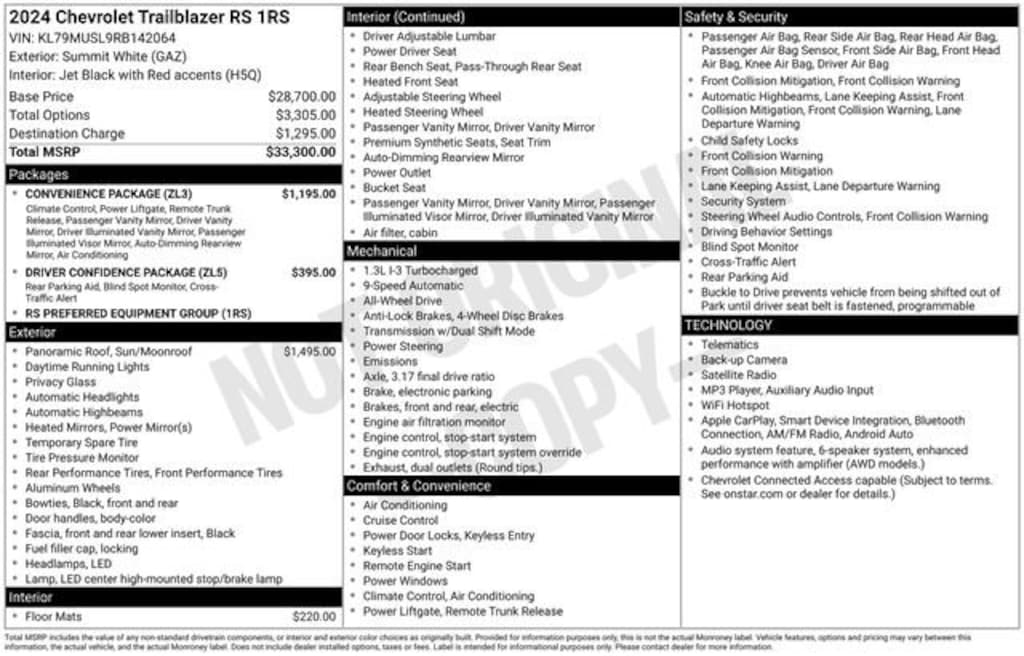 Used 2024 Chevrolet Trailblazer RS SUV