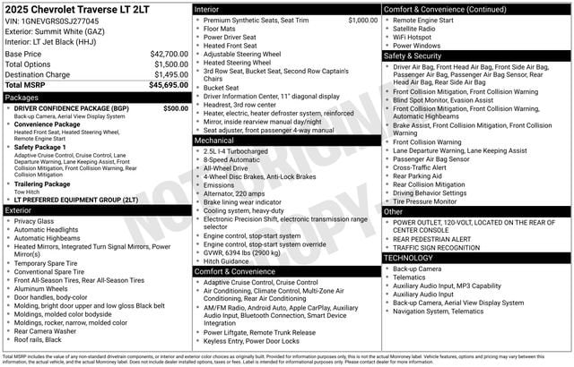 1GNEVGRS0SJ277045