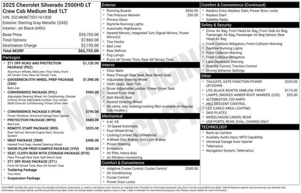 Used 2025 Chevrolet Silverado 2500 HD LT Truck