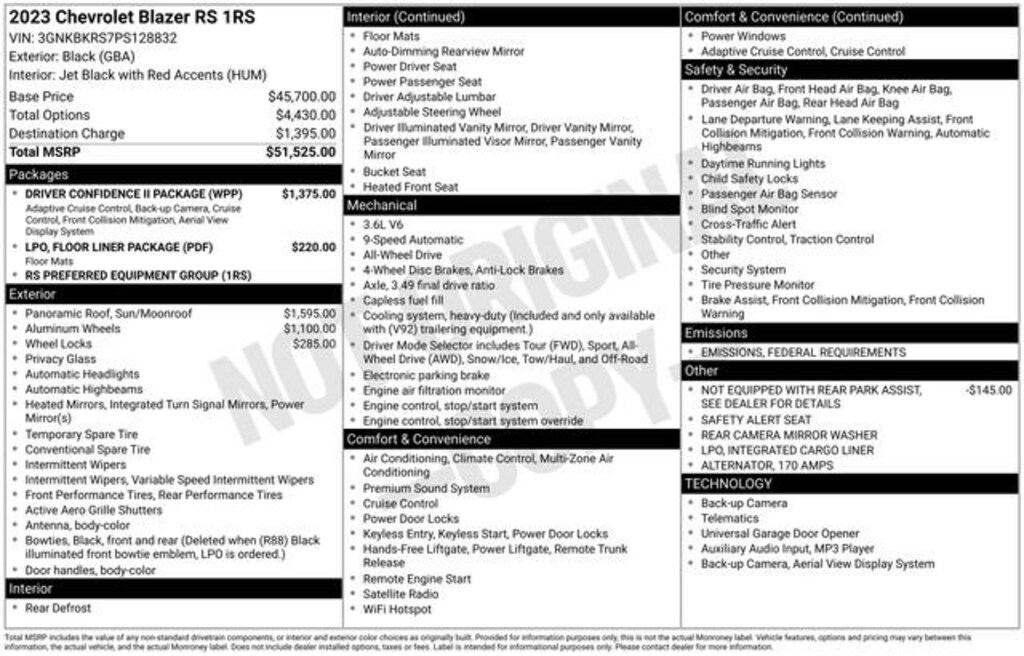 Used 2023 Chevrolet Blazer RS SUV