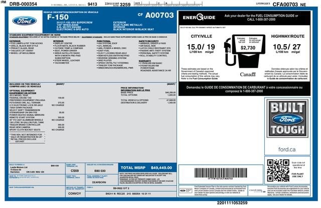 Used 2012 Ford F-150 XL with VIN 1FTFW1EF3CFA00703 for sale in Freeland, MI