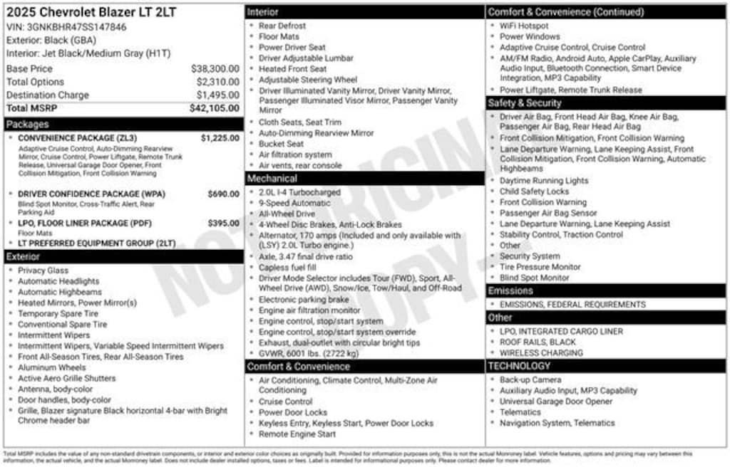 Used 2025 Chevrolet Blazer 2LT SUV