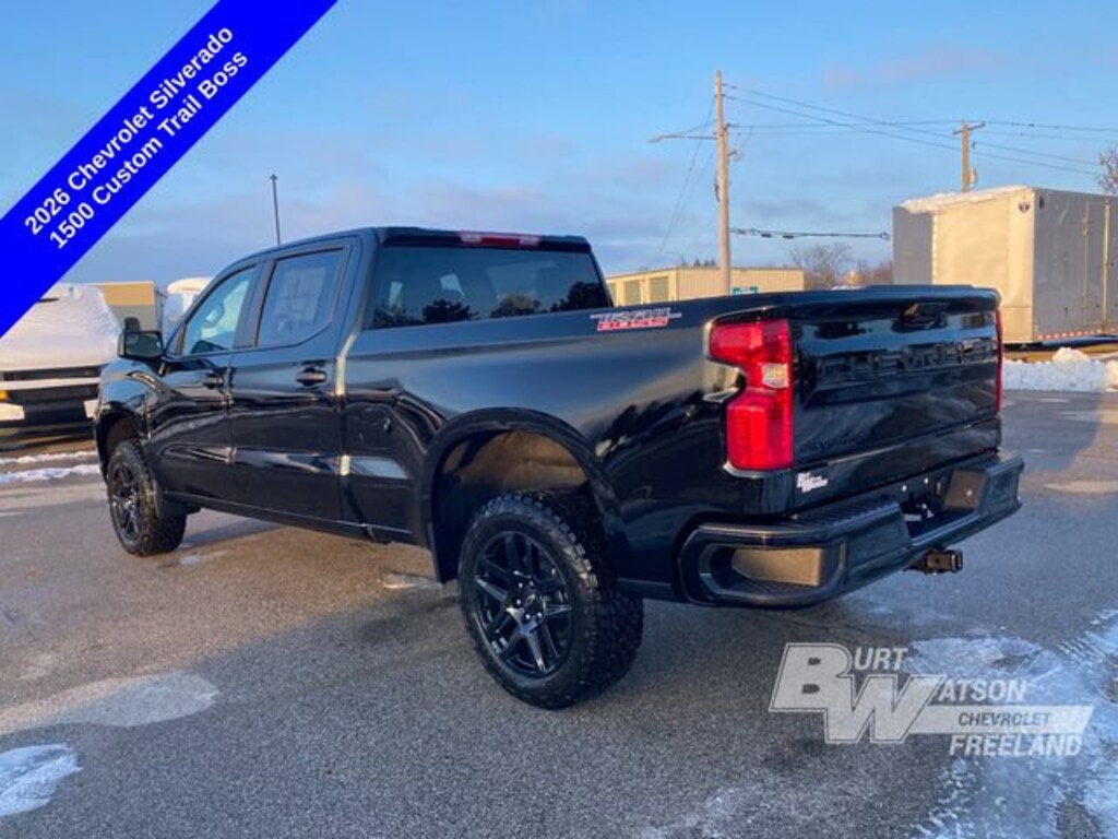 New 2026 Chevrolet Silverado 1500 Custom Trail Boss Truck