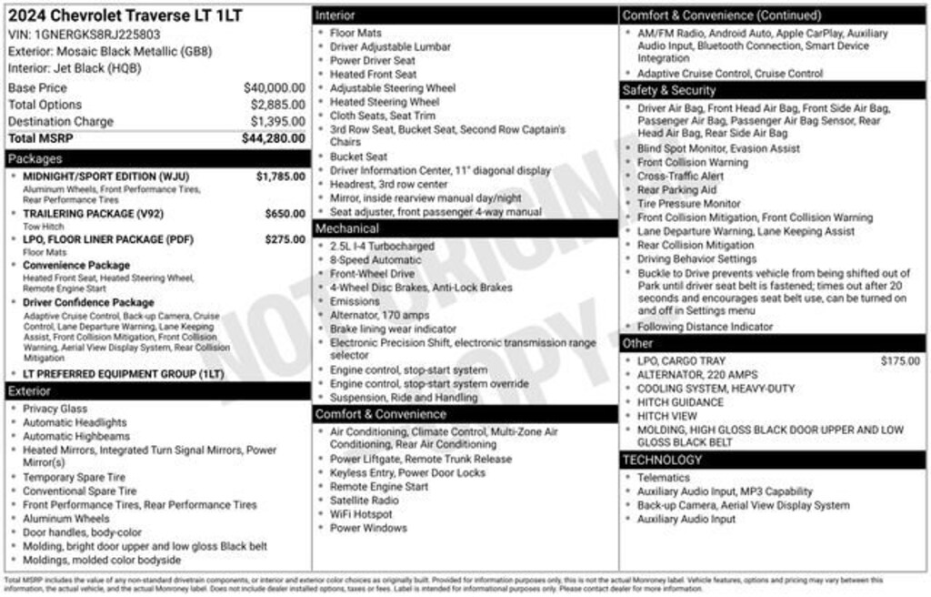 Used 2024 Chevrolet Traverse LT SUV