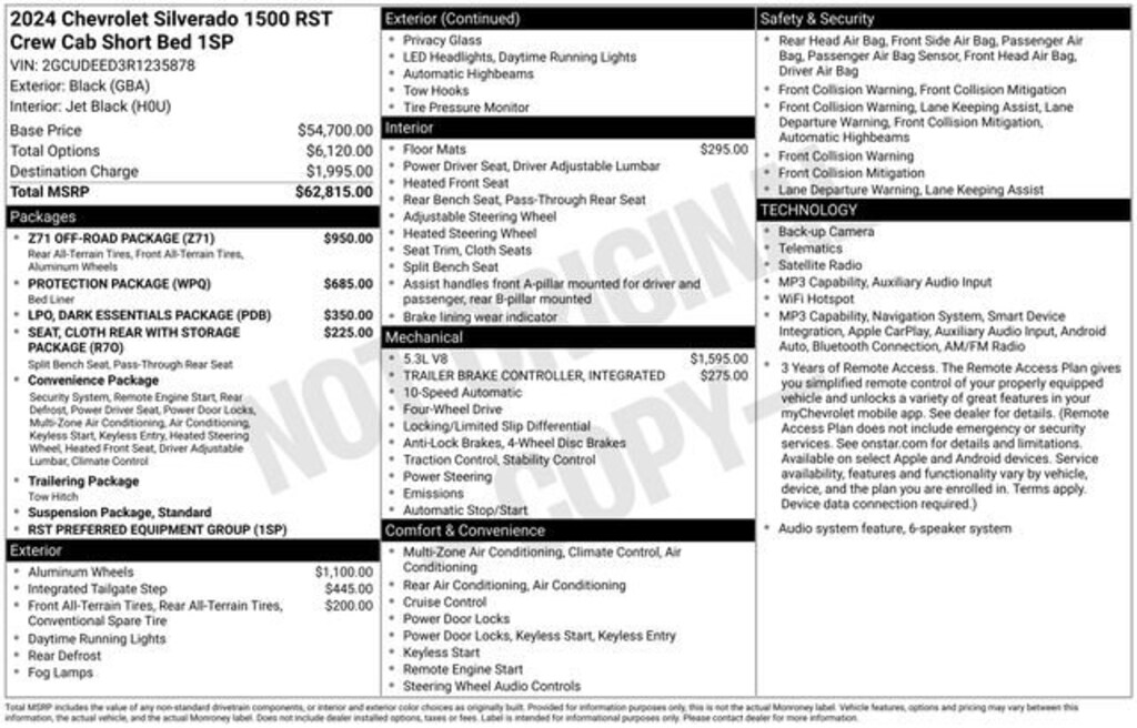 Used 2024 Chevrolet Silverado 1500 RST Truck
