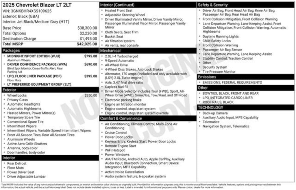 Used 2025 Chevrolet Blazer 2LT SUV