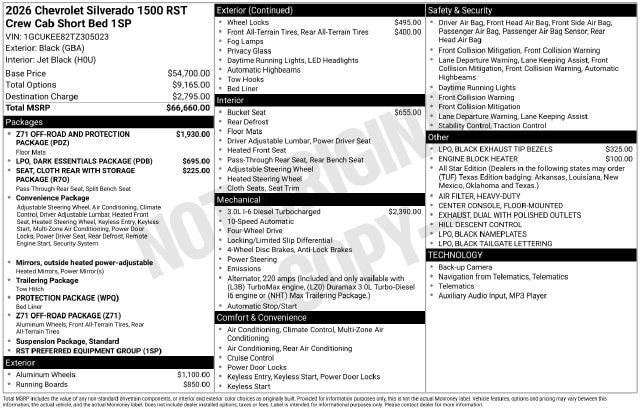 2026 Chevrolet Silverado 1500 RST - Photo 2