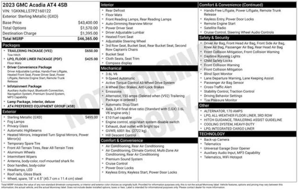Used 2023 GMC Acadia AT4 SUV