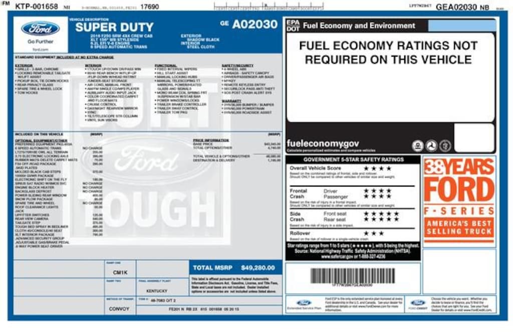 Used 2016 Ford Super Duty F-250 SRW Lariat