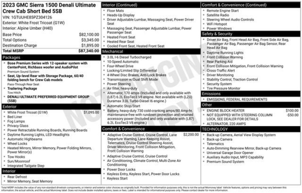 Used 2023 GMC Sierra 1500 Denali Ultimate Truck