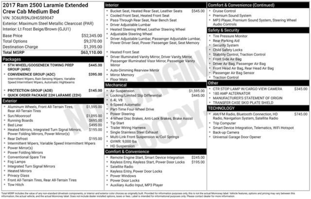 Used 2017 Ram 2500 Laramie