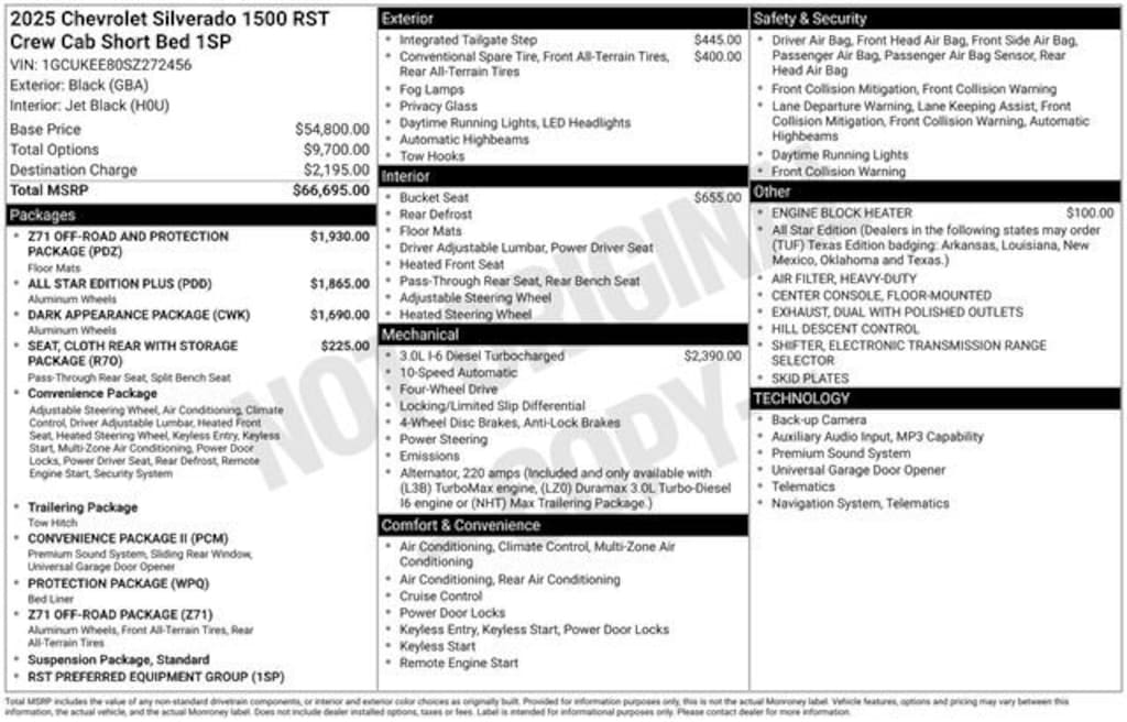 Used 2025 Chevrolet Silverado 1500 RST Truck