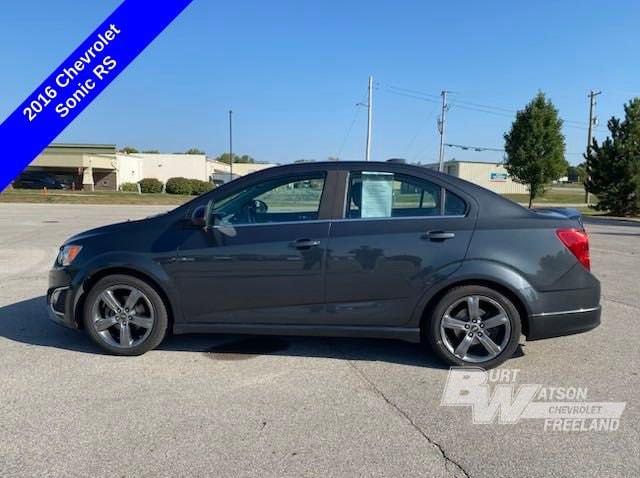 Used 2016 Chevrolet Sonic RS with VIN 1G1JH5SB0G4153210 for sale in Freeland, MI