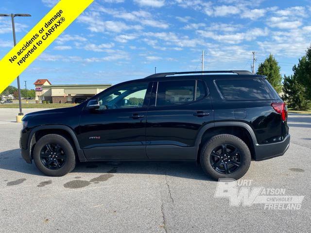 Used 2021 GMC Acadia AT4 with VIN 1GKKNLLS8MZ161002 for sale in Freeland, MI