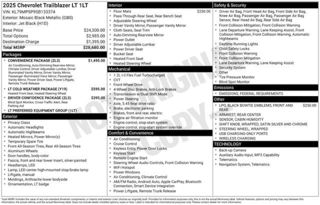 Used 2025 Chevrolet Trailblazer LT SUV