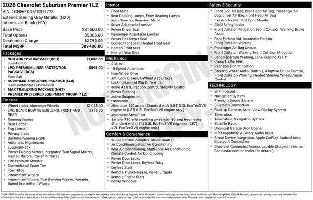 2026 Chevrolet Suburban Premier - Photo 2