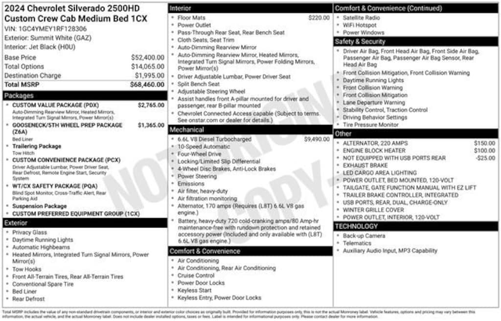 Used 2024 Chevrolet Silverado 2500 HD Custom Truck