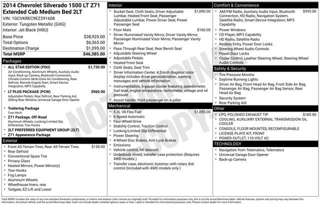 Used 2014 Chevrolet Silverado 1500 LT with VIN 1GCVKREC9EZ291608 for sale in Freeland, MI