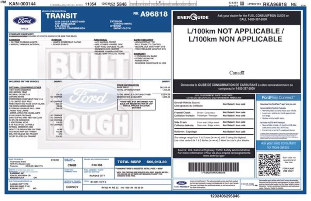 Used 2024 Ford Transit Cargo Van