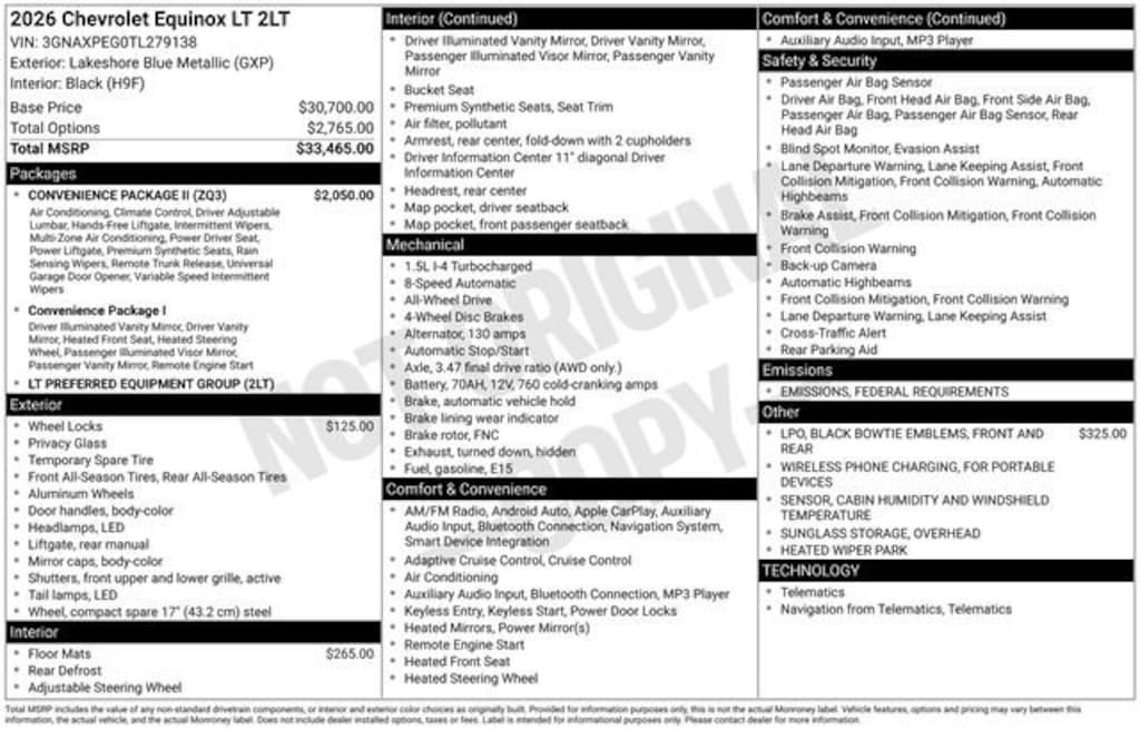 New 2026 Chevrolet Equinox LT SUV