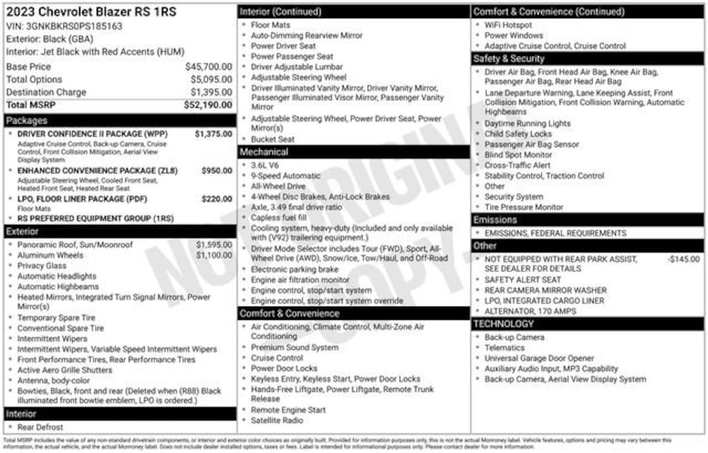 Used 2023 Chevrolet Blazer RS SUV