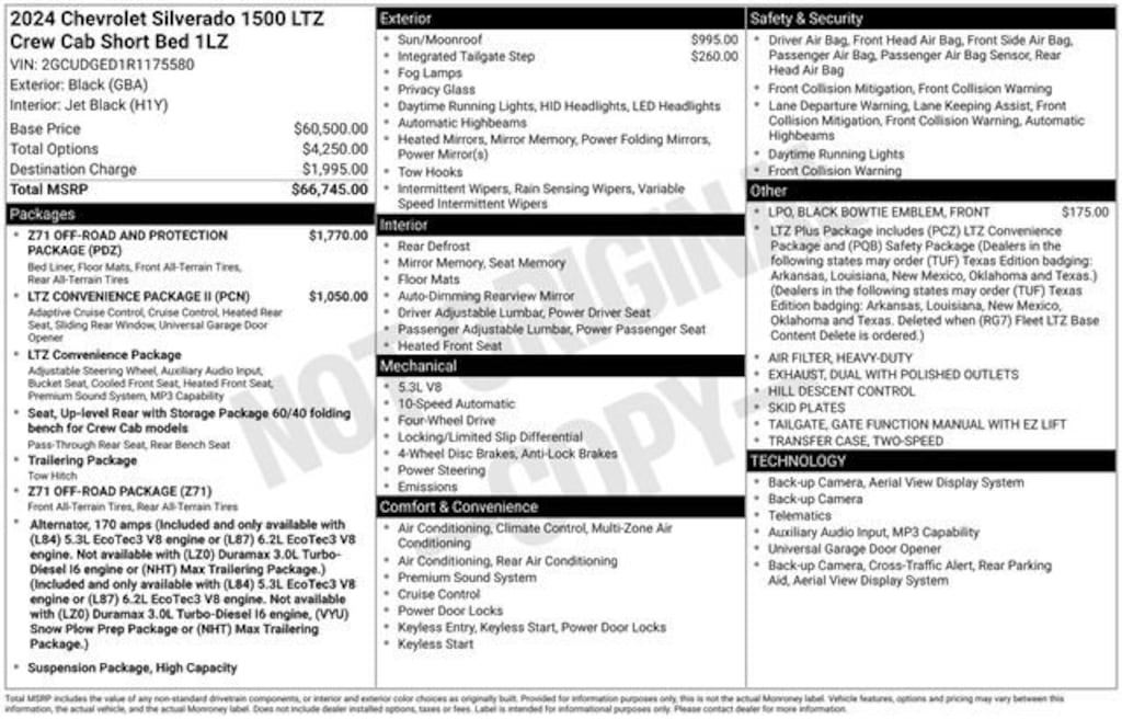 Used 2024 Chevrolet Silverado 1500 LTZ Truck