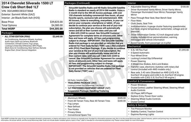 Used 2014 Chevrolet Silverado 1500 LT with VIN 3GCUKREC3EG373068 for sale in Freeland, MI