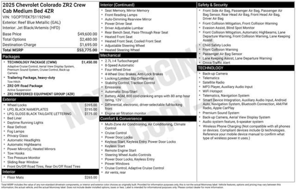 Used 2025 Chevrolet Colorado ZR2 Truck