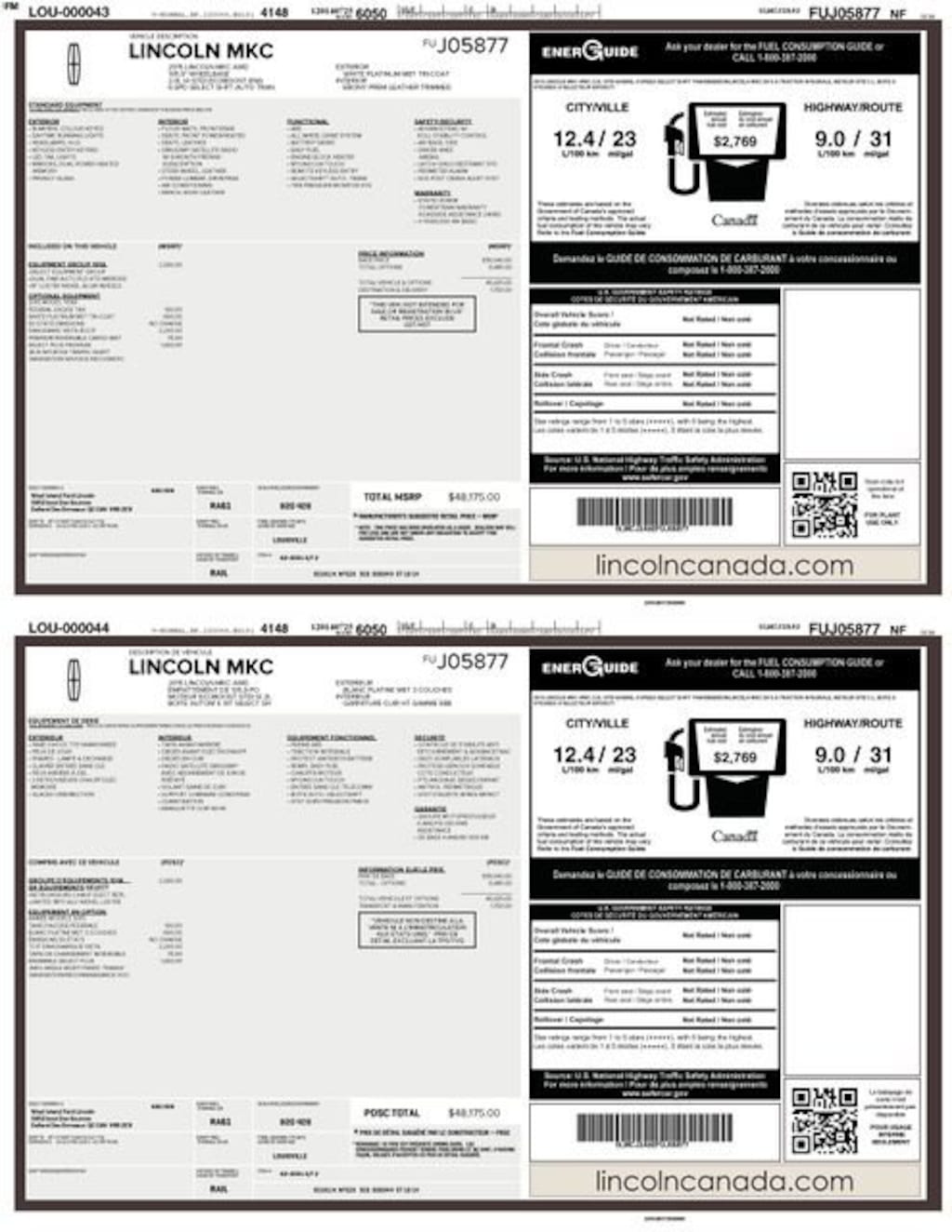 Used 2015 Lincoln MKC AWD 4dr