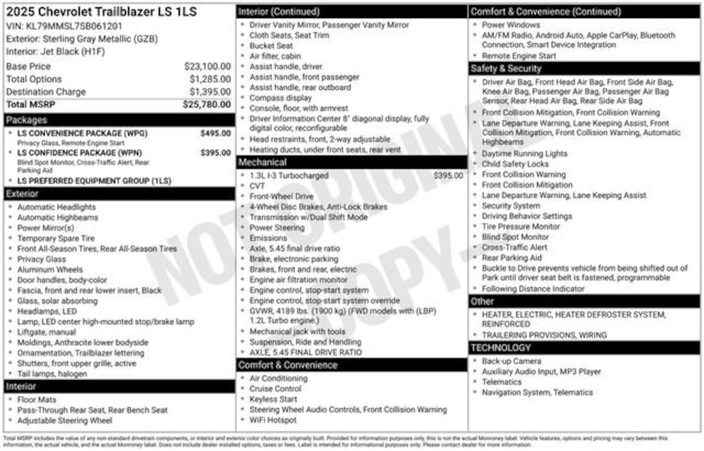 Used 2025 Chevrolet Trailblazer LS SUV