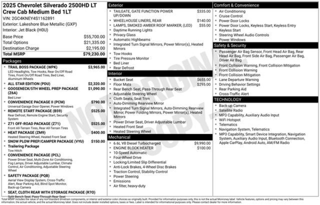Used 2025 Chevrolet Silverado 2500 HD LT Truck