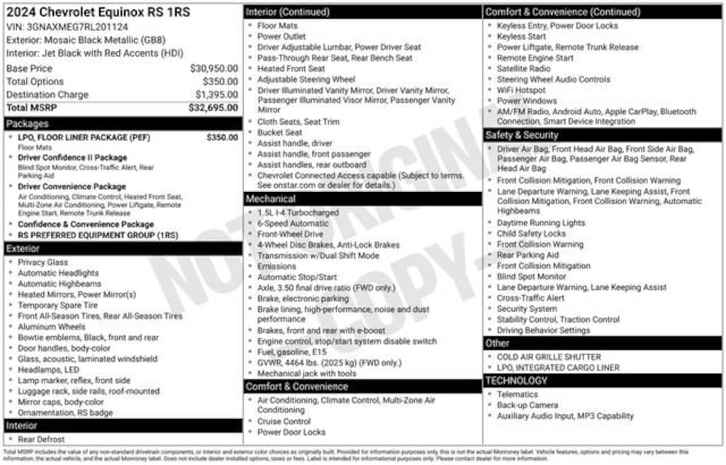Used 2024 Chevrolet Equinox RS SUV