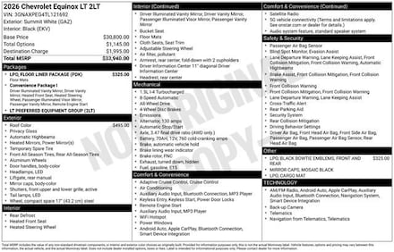 2026 Chevrolet Equinox LT SUV