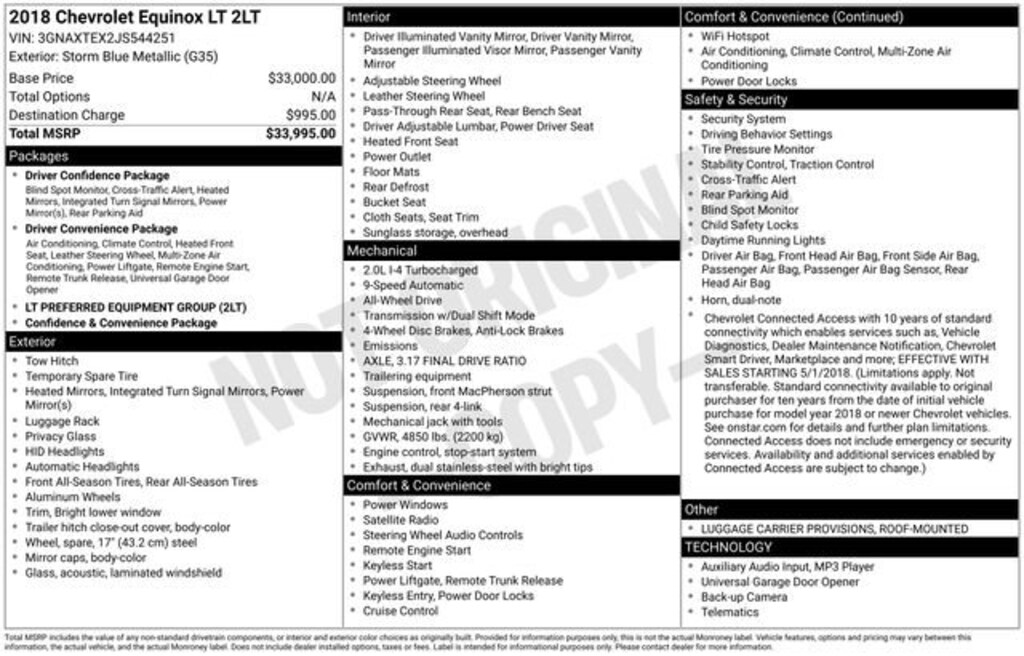 Used 2018 Chevrolet Equinox LT SUV