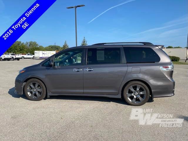 Used 2016 Toyota Sienna SE with VIN 5TDXK3DC8GS765348 for sale in Freeland, MI