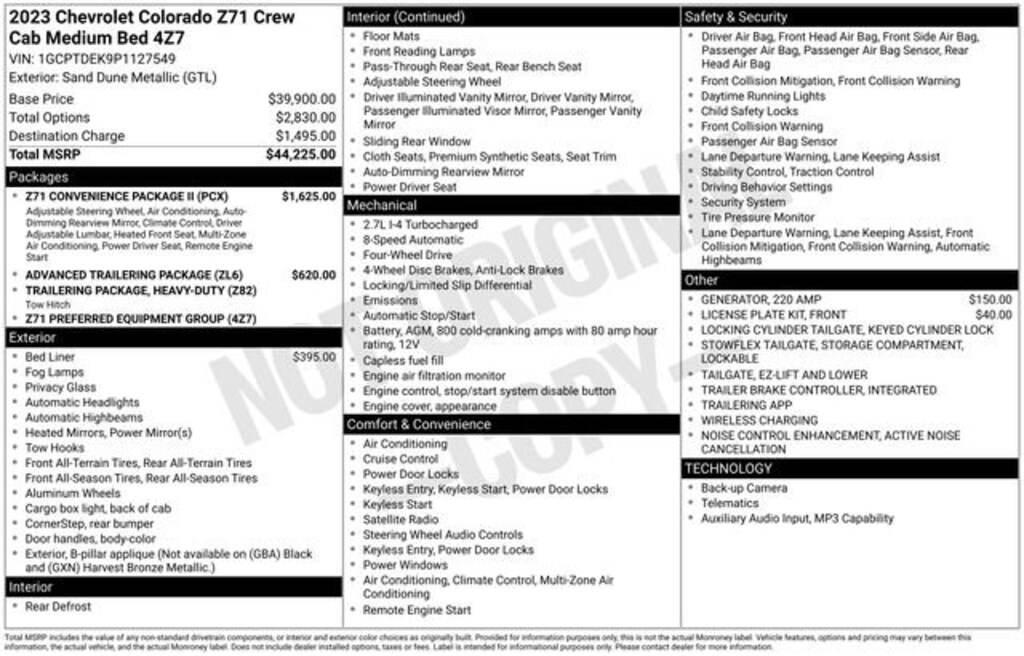 Used 2023 Chevrolet Colorado Z71 Truck