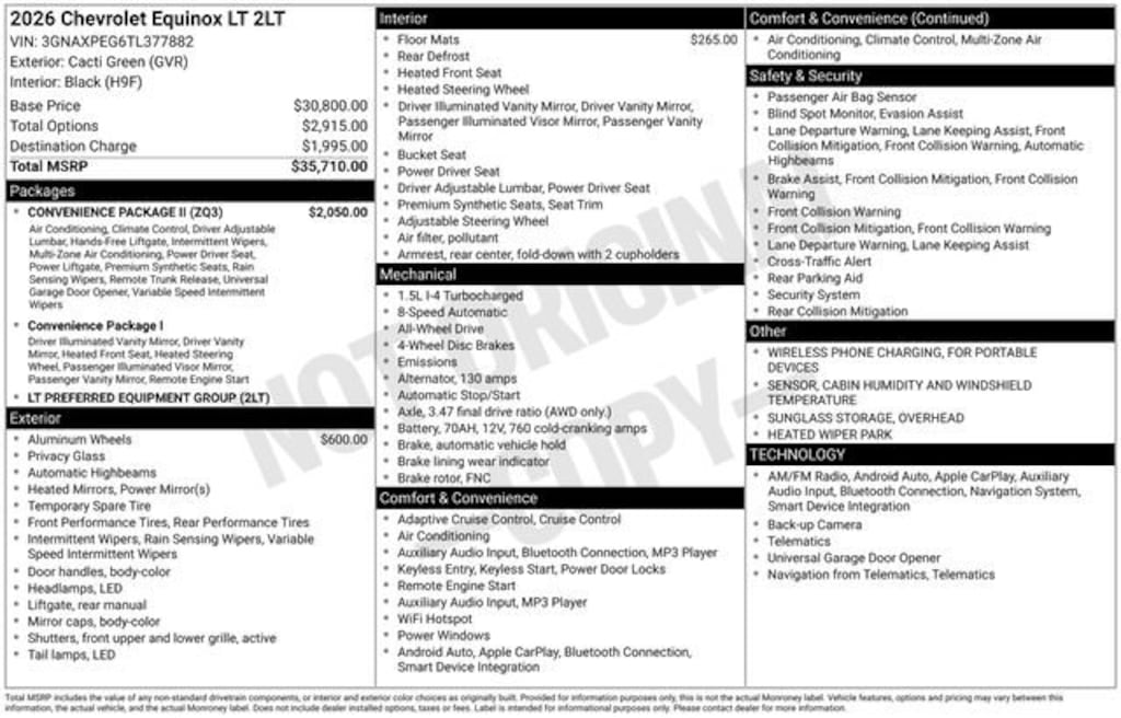 New 2026 Chevrolet Equinox LT SUV