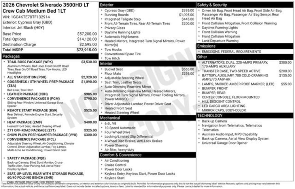 New 2026 Chevrolet Silverado 3500 HD LT Truck