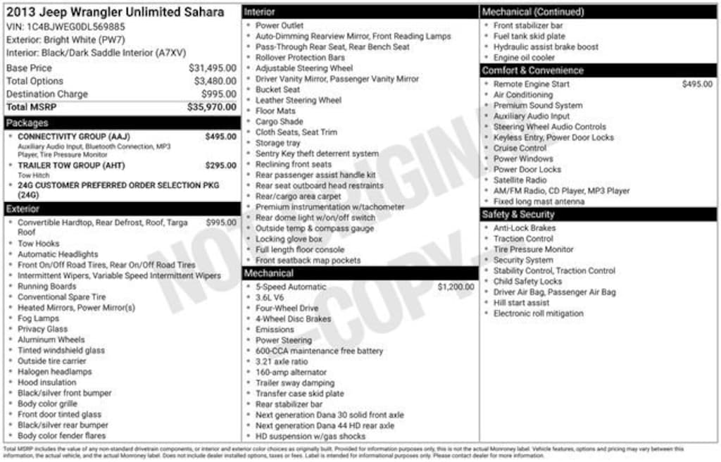 Used 2013 Jeep Wrangler Unlimited Sahara