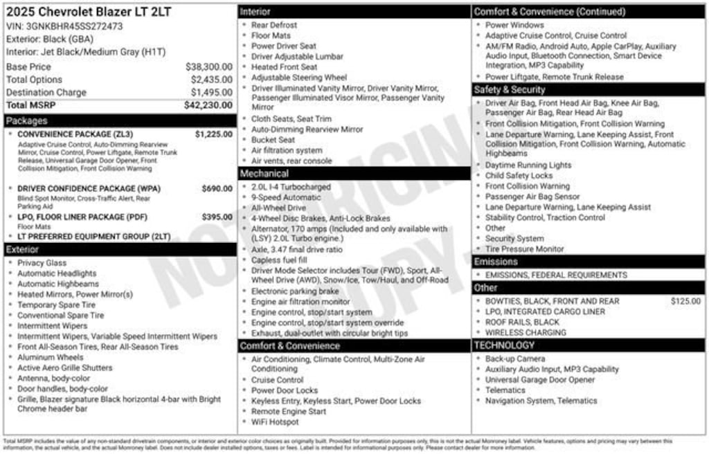 New 2025 Chevrolet Blazer 2LT SUV