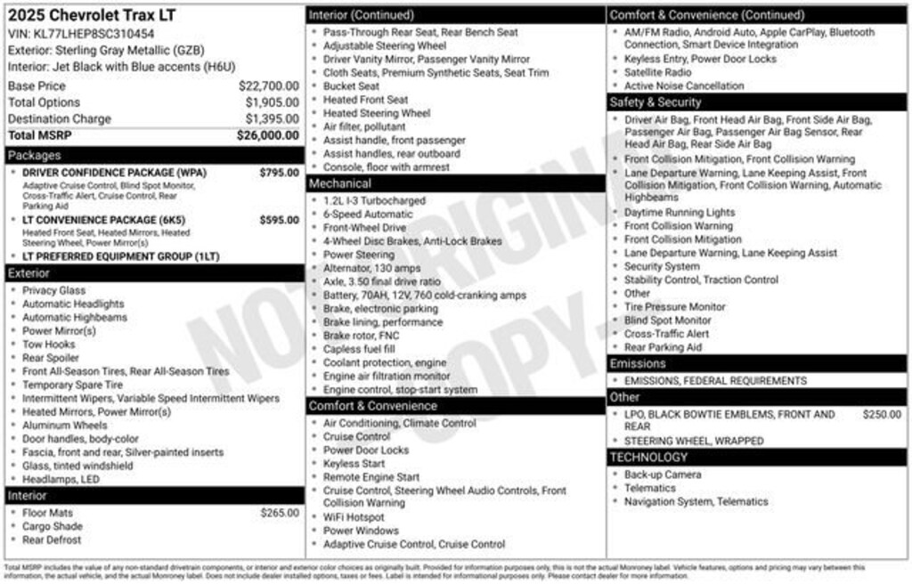 New 2025 Chevrolet Trax LT SUV