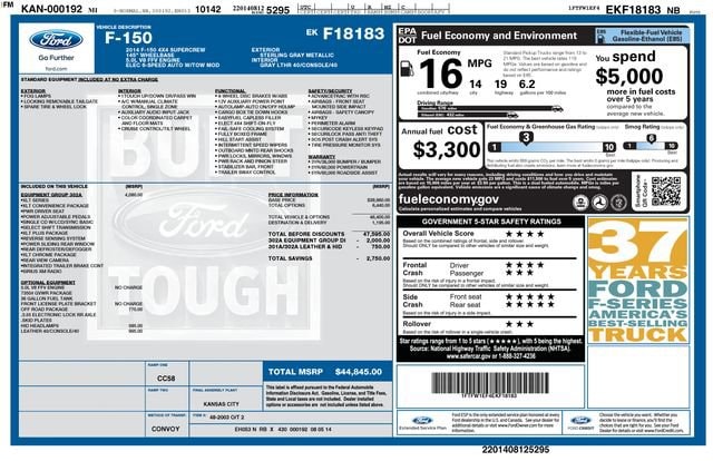 Used 2014 Ford F-150 XL with VIN 1FTFW1EF4EKF18183 for sale in Freeland, MI