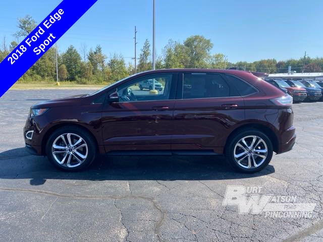 Used 2018 Ford Edge Sport with VIN 2FMPK4APXJBB01165 for sale in Pinconning, MI