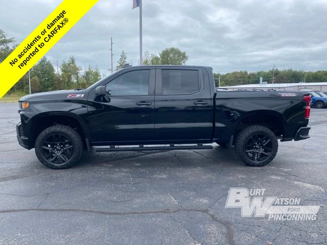 Used 2021 Chevrolet Silverado 1500 Custom with VIN 1GCPYCEFXMZ245864 for sale in Pinconning, MI