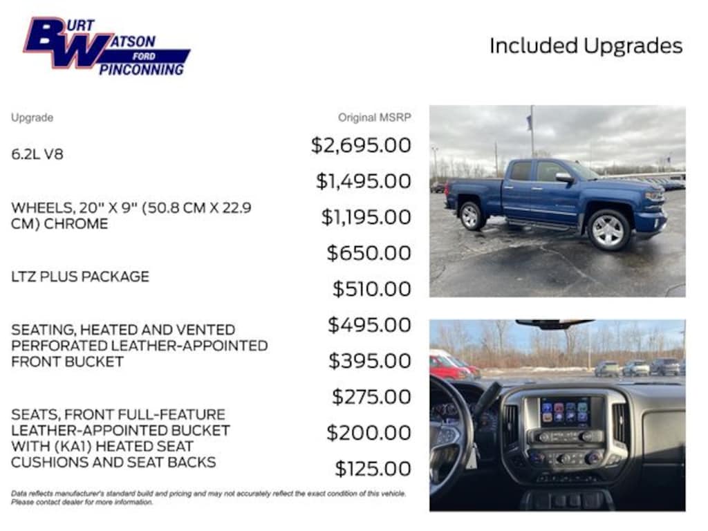 Used 2018 Chevrolet Silverado 1500 LTZ Truck Double Cab