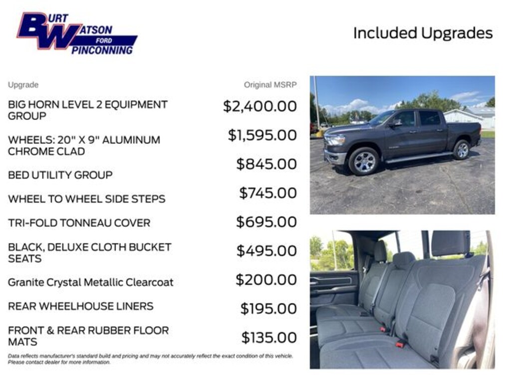 Used 2019 Ram 1500 Big Horn/Lone Star Truck Crew Cab