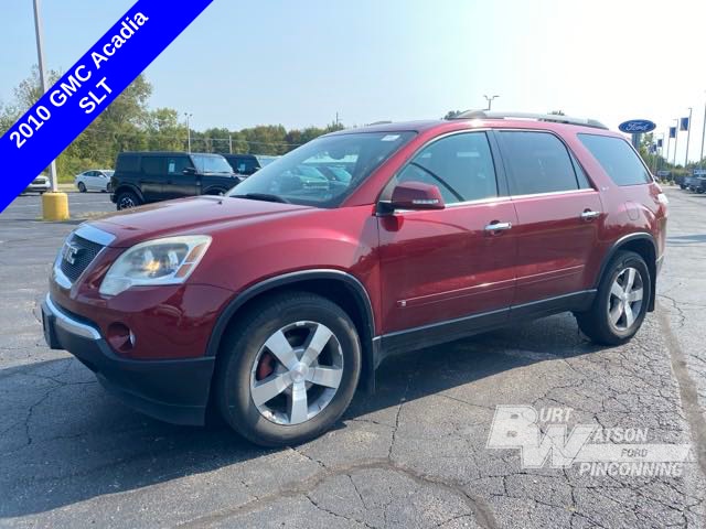 Used 2010 GMC Acadia SLT1 with VIN 1GKLRMED0AJ142239 for sale in Pinconning, MI